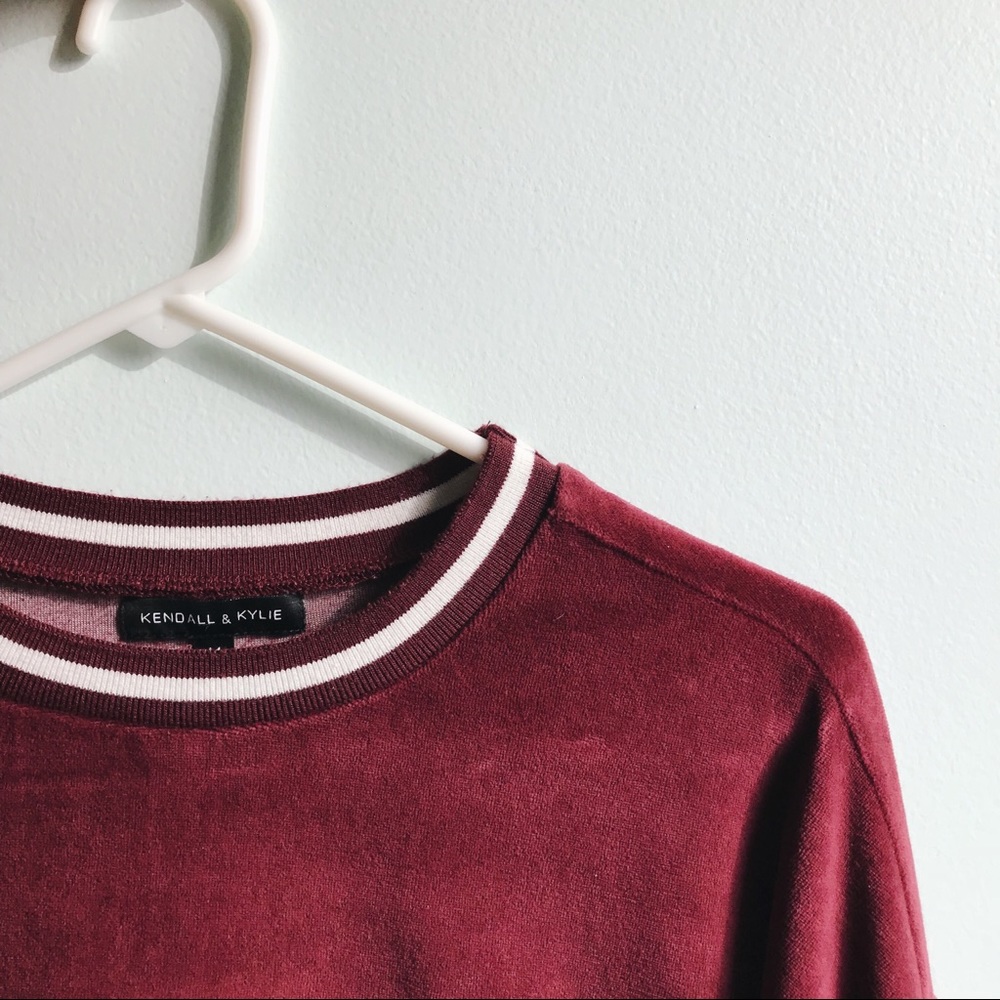 Kendall & Kylie Maroon Sweatshirt